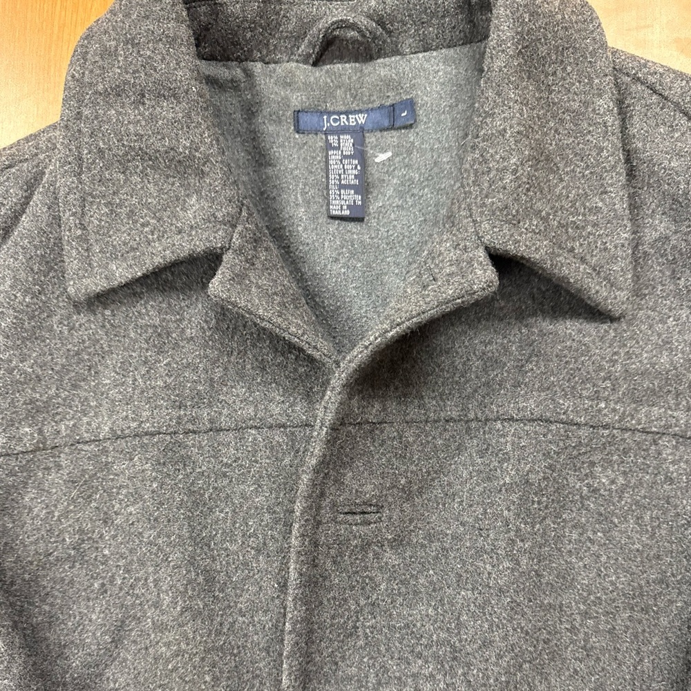 J. Crew Classic Gray Pea Coat